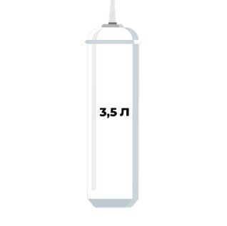 Баллоны 3,5 л. с клапаном